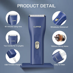Tileon dog clippers delivering 7500rpm motor for efficient trimming