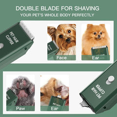 Tileon dog clippers with ceramic blade for safe precision at home.