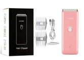 Tileon dog clippers with a compact pink body for easy home grooming