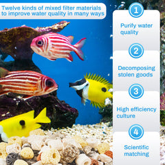 Timgle bio balls pond filter closeup supports efficient biological filtration.