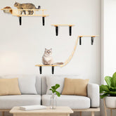 TIMIEEYA assembly-kit for cat wall shelves enables easy DIY setup
