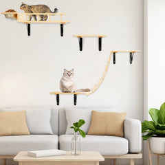 TIMIEEYA assembly-kit for cat wall shelves enables easy DIY setup