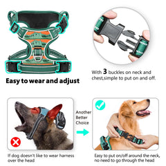 Timos harness reflective back panel improves visibility in low light