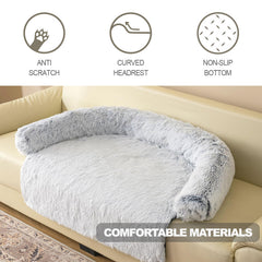 Tinaco three-sided bolster creates a secure, nest-like resting space.