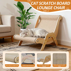 Tinawusi sisal-wrapped scratching surface promotes healthy claws and furniture protection.