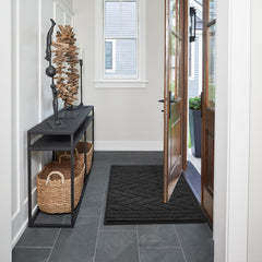 Tindbea dog mat with soft plush top offering comfortable underfoot warmth.