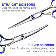 TINMARDA grooming comb with rounded tips glides through fur for gentle detangling
