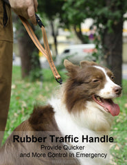 Tinmarda reflective dog leash increases visibility at dawn and dusk.