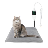 TinyWiz pet heating pad with temperature control provides cozy warmth for dogs and cats.