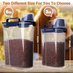 TIOVERY airtight BPA-free food container with clear body to view contents.