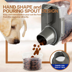 TIOVERY airtight cat food container for fresh storage and quick access.
