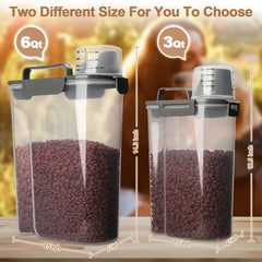 TIOVERY airtight lid emphasizes moisture and pest protection for pet food.