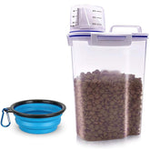 TIOVERY small 3qt dog food container keeps kibble tidy and pantry compact.