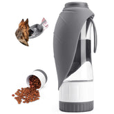 TIOVERY dog water bottle with leaf bowl for easy hydration on walks.