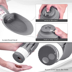 TIOVERY leak-proof cap with seals prevents spills during walks.