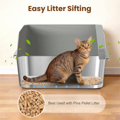 TIUUBT sifting structure with 1-inch gap for filtering waste.