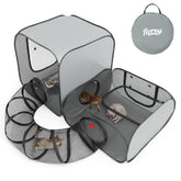 Tivray Cat Playpen setup highlighting spacious layout for safe play