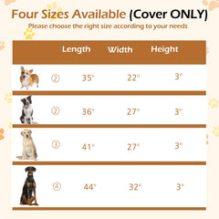Tivray dog bed cover made of heavy-duty Oxford fabric for durability