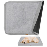 Tivray dog bed cover with three-sided zipper for easy replacement