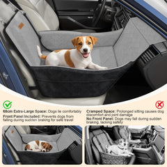 Tivray Elevated Dog Seat side pocket shows convenient storage for treats.
