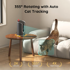 TKENPRO 360° view with night vision reduces blind spots in the room.