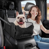 TKYZ center console dog car seat with view for small dogs, enhances visibility.