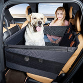 TKYZ large dog car seat back seat extender for extra space.