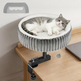 TNELTUEB Cat Desk Bed showing 360-degree rotation for flexible lounging