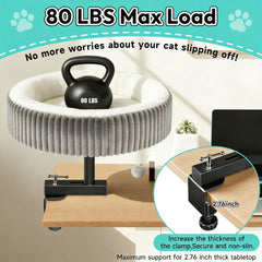 TNELTUEB Cat Desk Bed plush cushion for cloud-like comfort