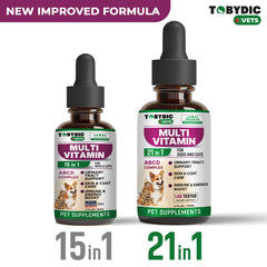 TOBYDIC cranberry urinary drops poured into pet food for urinary health