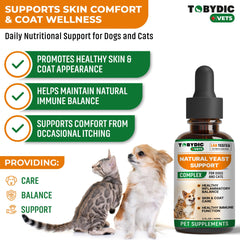 TOBYDIC itchy ear treatment bottle supports ear comfort and balance.