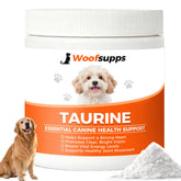 TOGOLIUN Taurine Powder poured into a dog bowl for daily energy support.