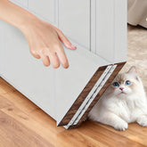 Tokacute cat door corner on the left door provides private space and easy access.