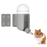TOKAYIFE hamster bottle with magnetic mount attached to cage wall for secure positioning