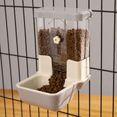 TOKAYIFE hanging automatic food dispenser full view for versatile pet feeding.