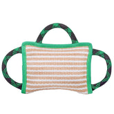 ToLanbbt tug-of-war bite pillow in green for engaging play and training.