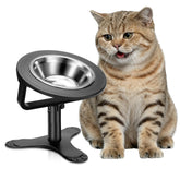 Tolopu raised cat bowls with tilt stand for comfortable feeding.