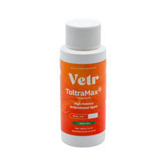 ToltraMax Toltrazuril 60ml bottle enables precise dosing in small animals.