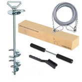 TOMBABY dog tie-out cable 20ft for flexible, secure outdoor play.