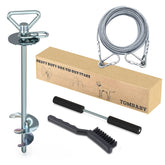 TOMBABY dog tie-out cable 30ft for secure outdoor use