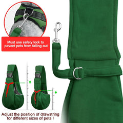 Tomkas dog purse with zippered pocket keeps essential items organized.