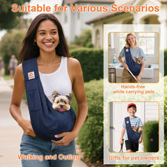 Tomkas soft fabric puppy carrier close-up showing plush comfort.