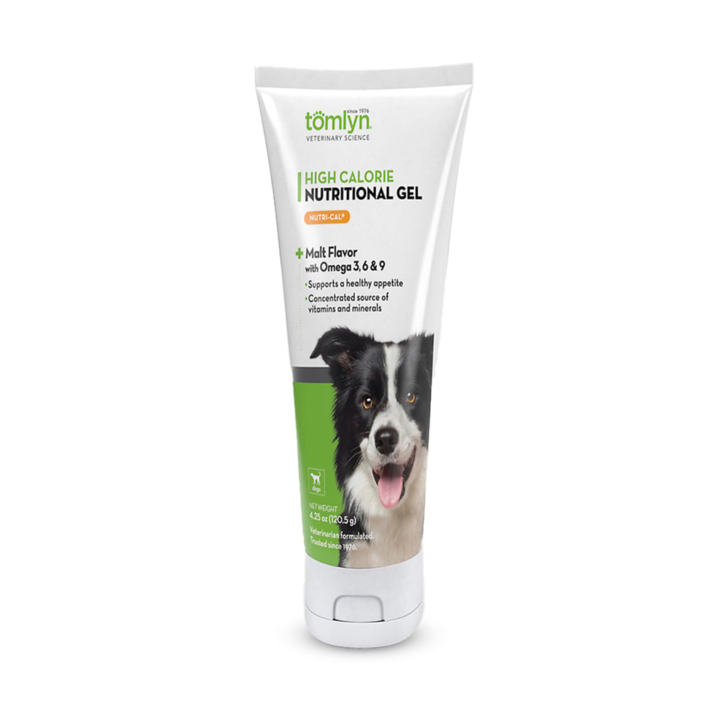 Tomlyn Nutri-Cal bottle pouring gel to boost energy for dogs