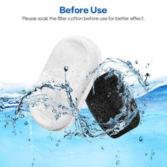 Tomxcute cotton layer captures debris in the filter