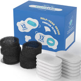 Tomxcute replacement filters 24-pack for cat fountain ensuring fresh water.