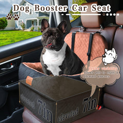 Tomyanner booster seat close-up shows ultra-soft fabric and plush edge for comfort.
