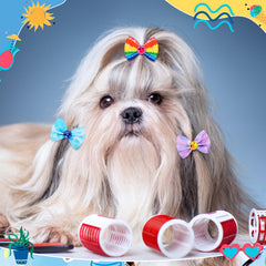 Tondiamo rhinestone center bow adds sparkle to your petβs grooming look.
