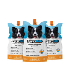 Tonisity DoggyRade bottle being poured shows hydration and electrolytes for active dogs