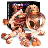 TonyEst bacon-flavor nylon toy entices dogs to chew with a savory scent.