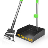 TOOGE large dog pooper scooper with oversized tray for easy pickups